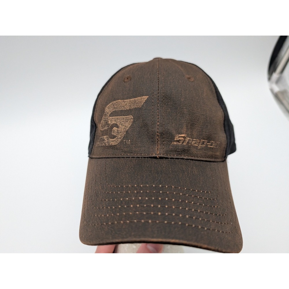 Snap-on Tools Hat K-Products Brown Black Distressed Wrench Logo Baseball Cap